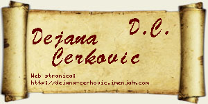 Dejana Čerković vizit kartica